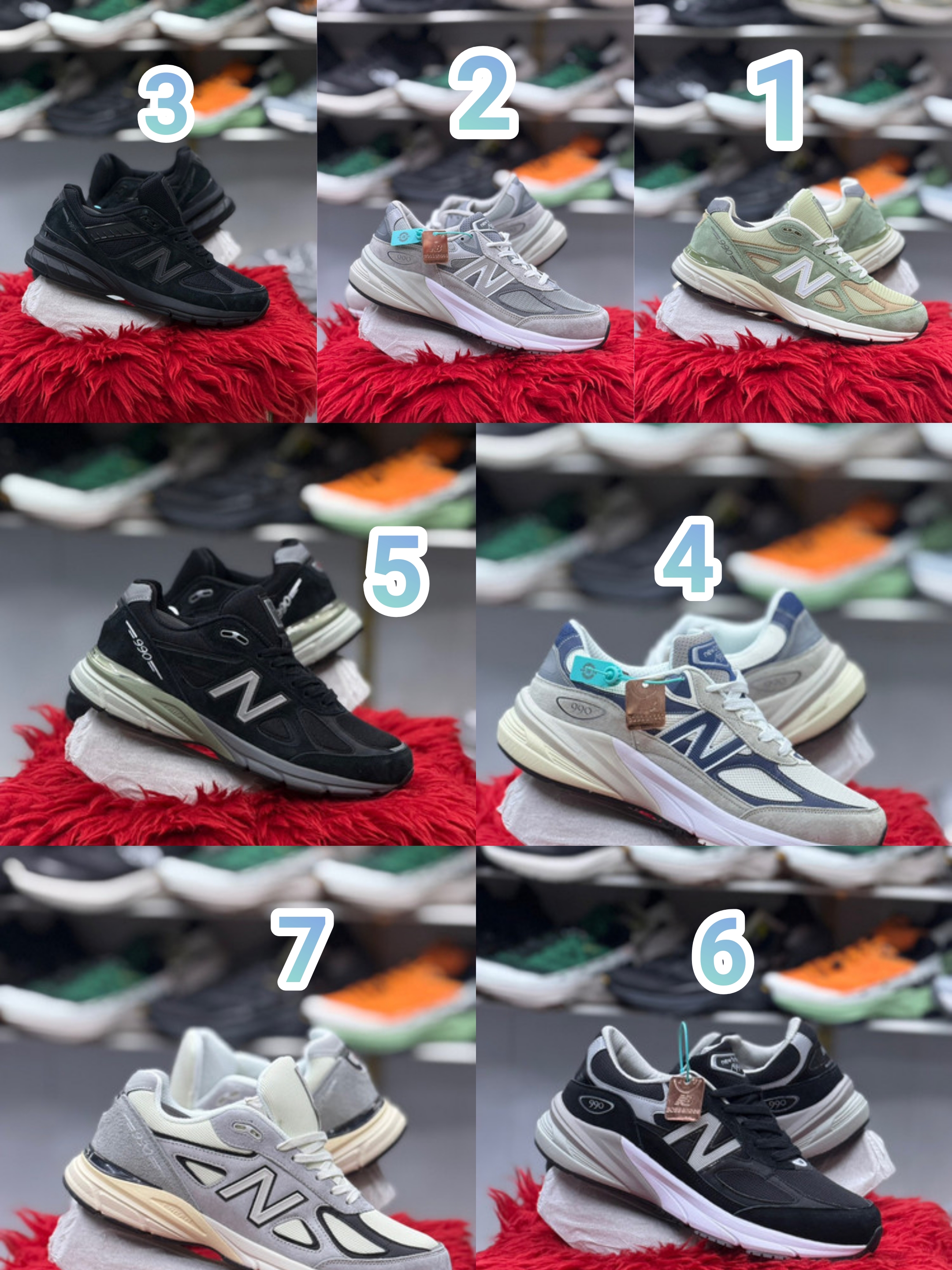 کتونی مسترکوالیتی نیوبالانس 990/سایز 40 الی 45/ساخت ویتنام/New Balance 990/ضمانت اصالت کالا