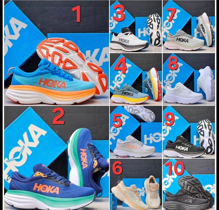 کتونی هوکا مدل باندی 8 کیفیت عالی ساخت ویتنام راحتی و استایل در یک قاب سایز بندی 38تا48